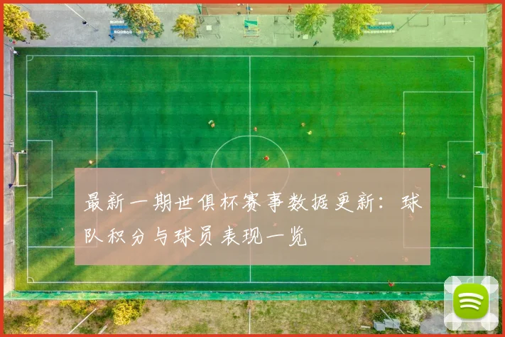 最新一期世俱杯赛事数据更新：球队积分与球员表现一览